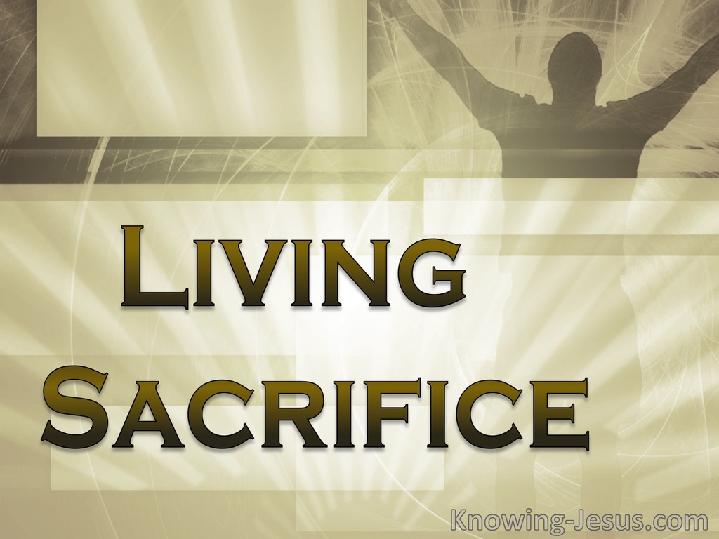 Living Sacrifice (devotional) (brown) - Romans 12:1